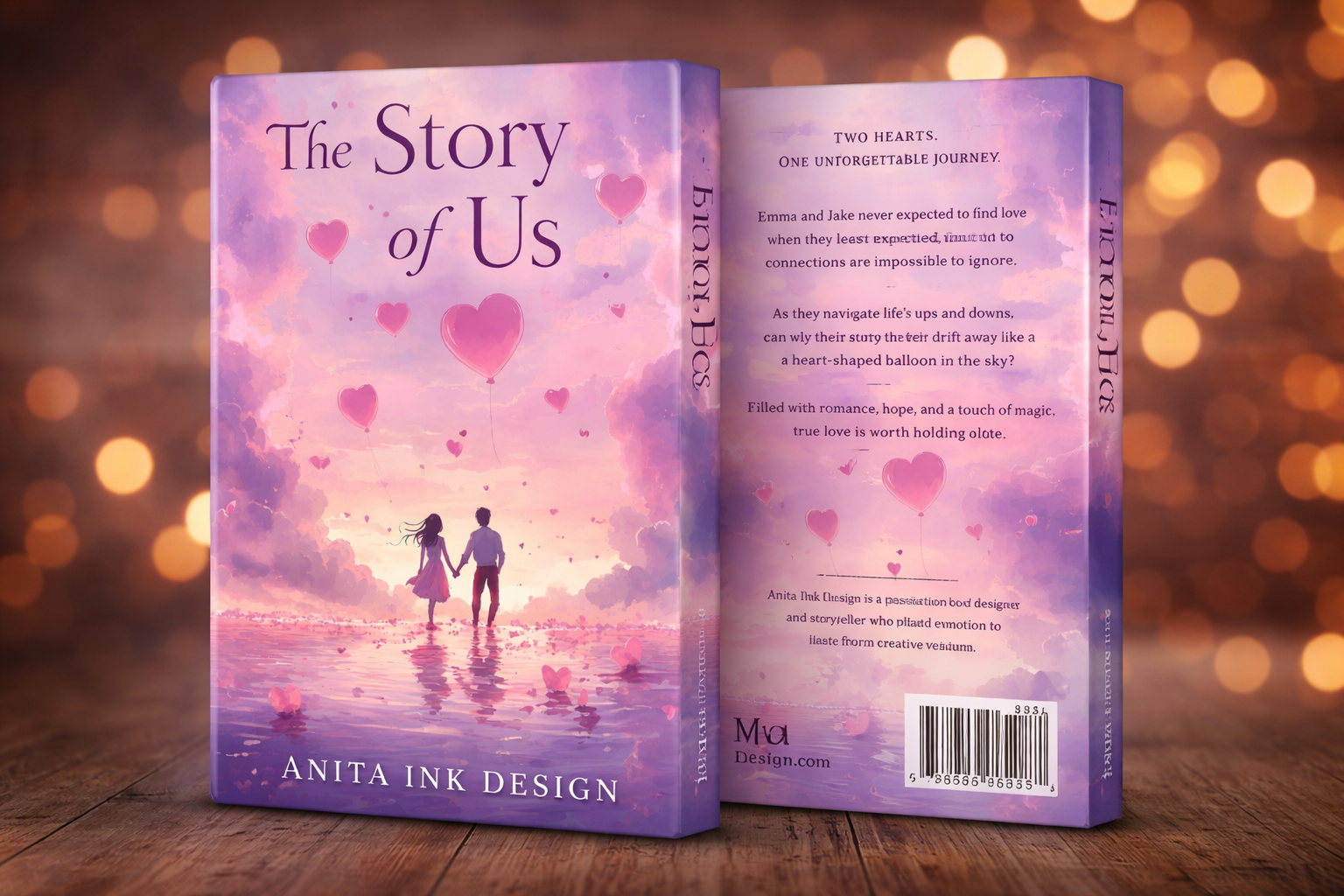 The Story of Us — Romance book cover designed by Eva Nill