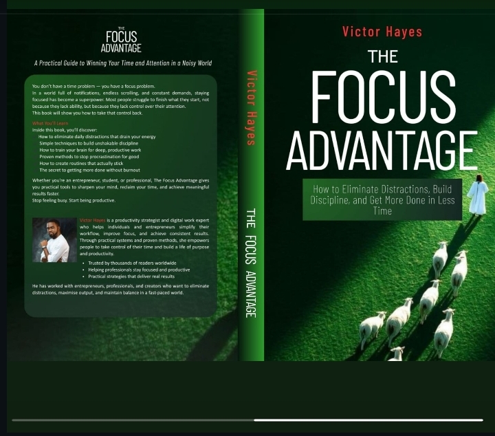 The Focus Advantage — Self-help book cover designed by Eva Nill